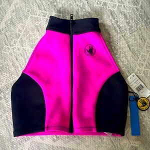 NWT Good American x Body Glove swimsuit halter top Large